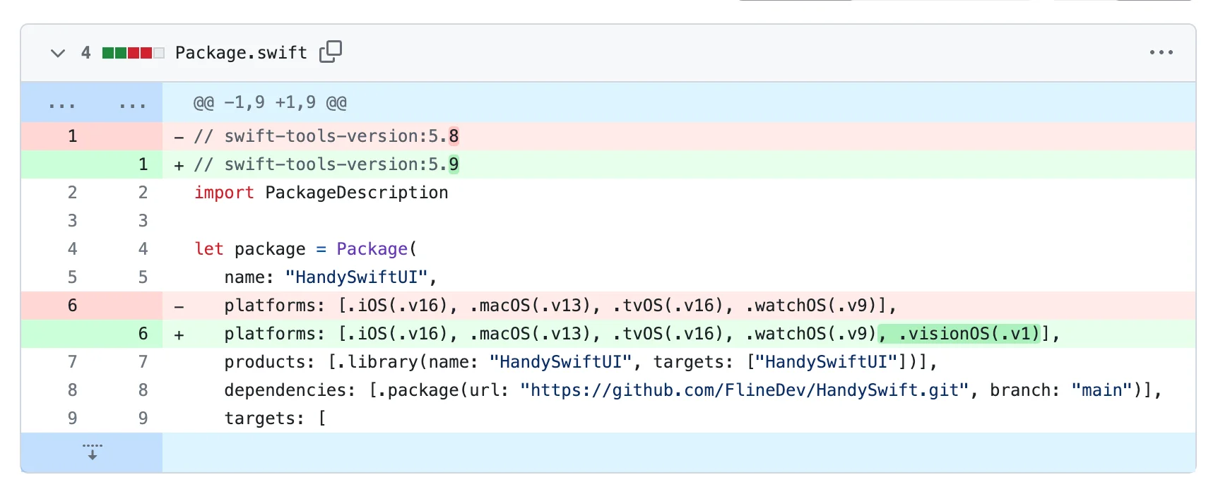 Step 2: Adjusting the Package.swift file is the most important step.
