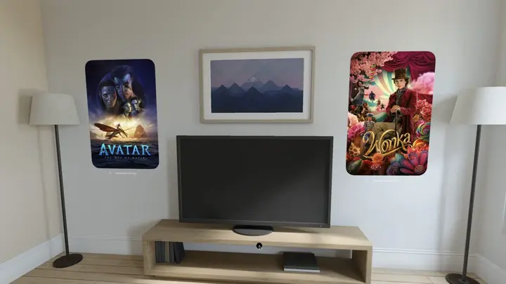 Decorating walls with Posters in VisionOS.
