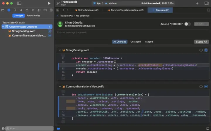 Xcode source editor screenshot