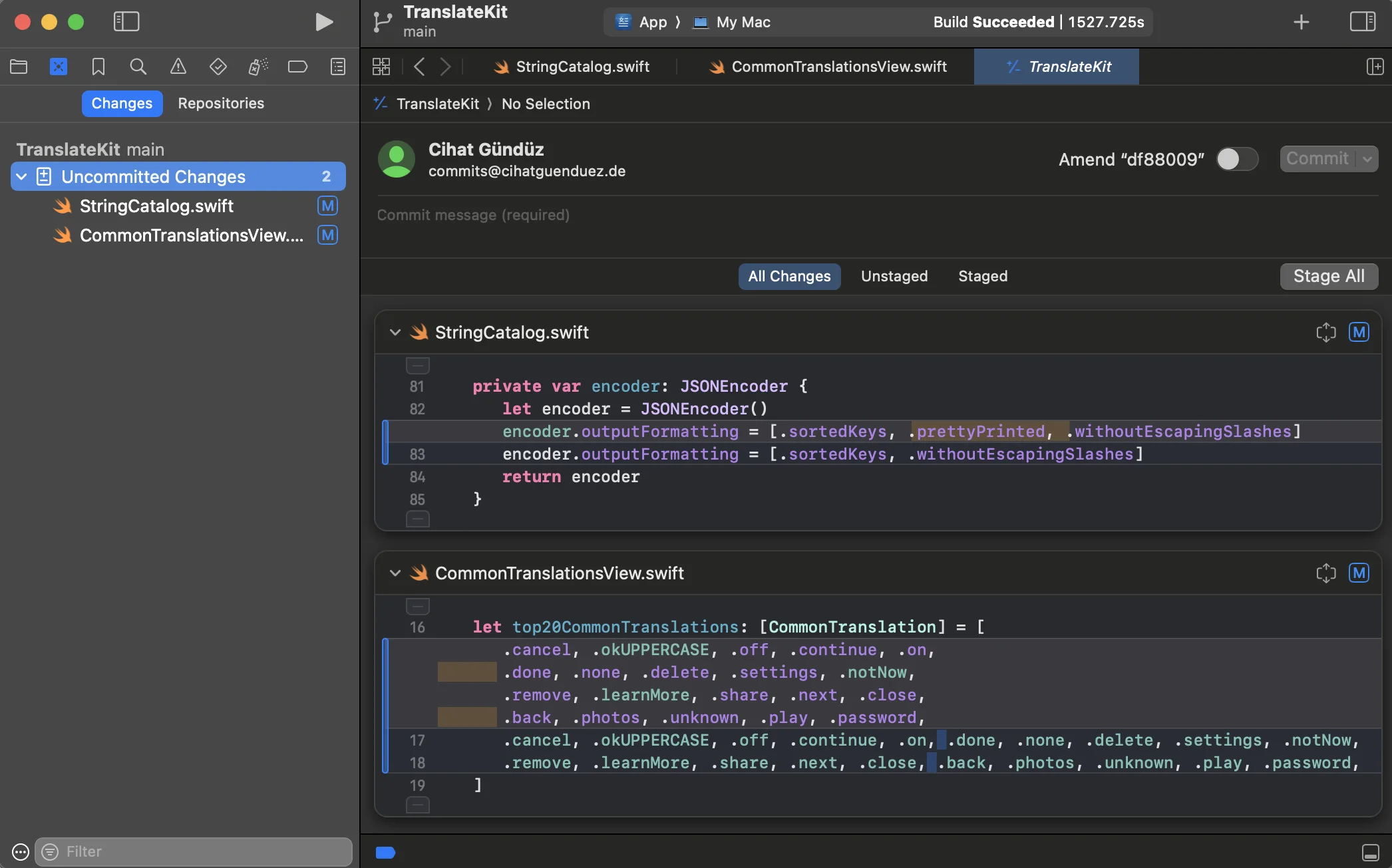 Xcode source editor screenshot